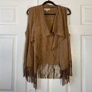 Sleeveless Tassels Fringed Vest Cardigan